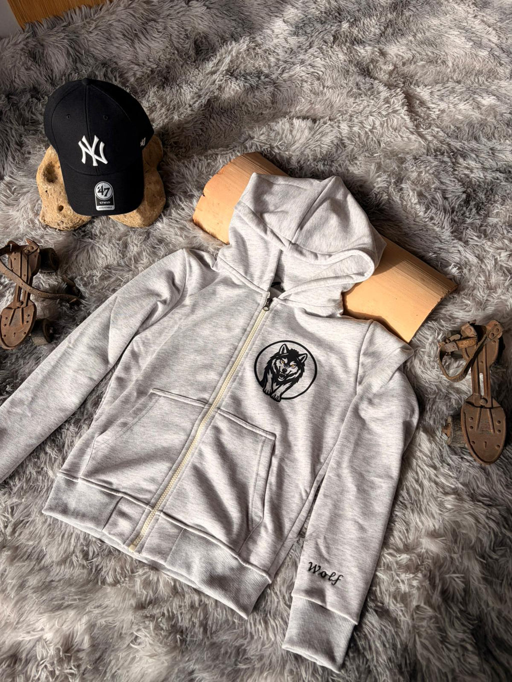 Felpa Wolf Donna Full Zip